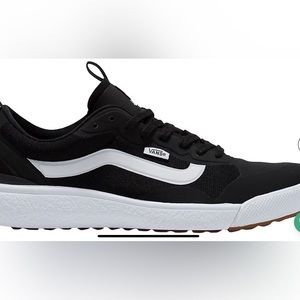 Size 10 Vans Ultrarange with Ultracush comfort sole. Color: Black/White